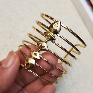 Gold cuff bracelet